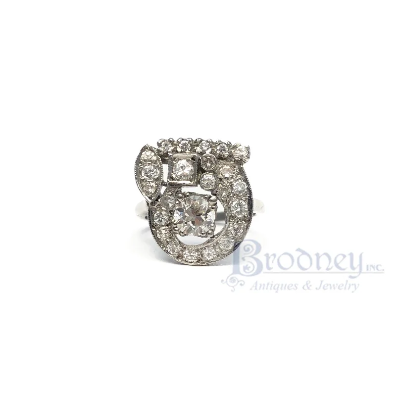 Unmissable Discounts On Timeless Jewelry Pieces Retro Platinum and Diamond Ring