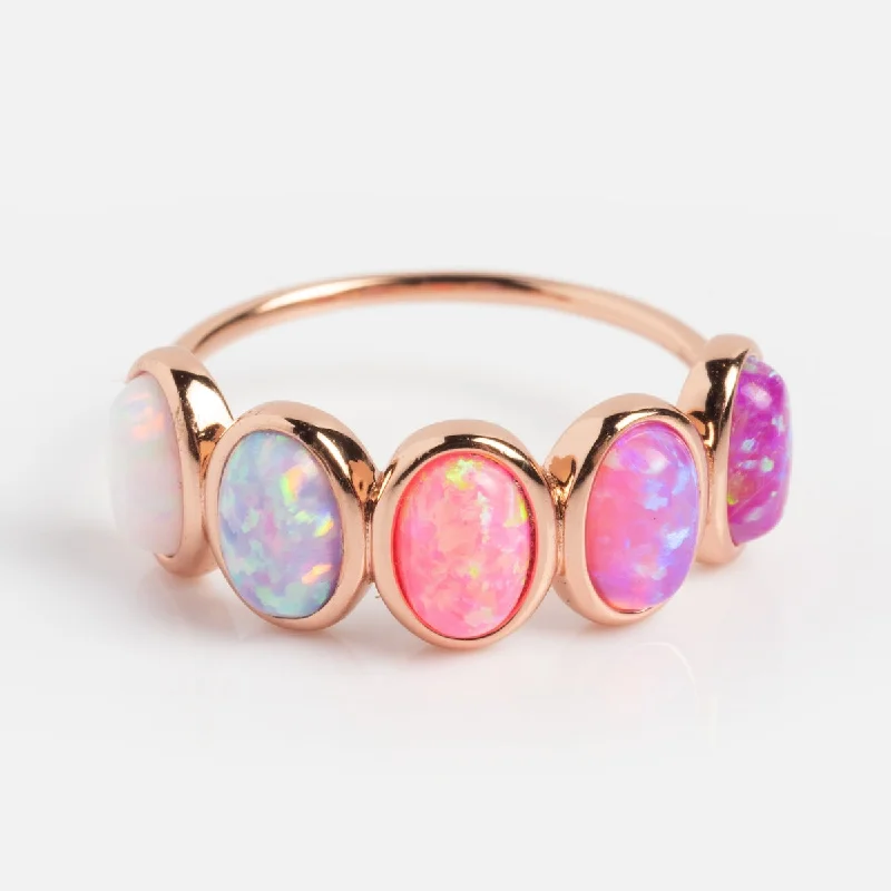 Huge Savings On Timeless Jewelry Collections Rose Gold Opal Ombre Candy Band