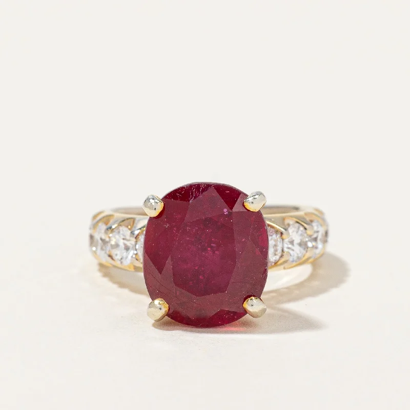 Premium Diamond Jewelry At Once-In-A-Lifetime Discounts Ruby & Diamond Cocktail Ring | 5.00ct, 0.86ctw | SZ 4 | Premium Diamond Jewelry At Once-In-A-Lifetime Discounts Ruby & Diamond Cocktail Ring | 5.00ct, 0.86ctw | SZ 4 |