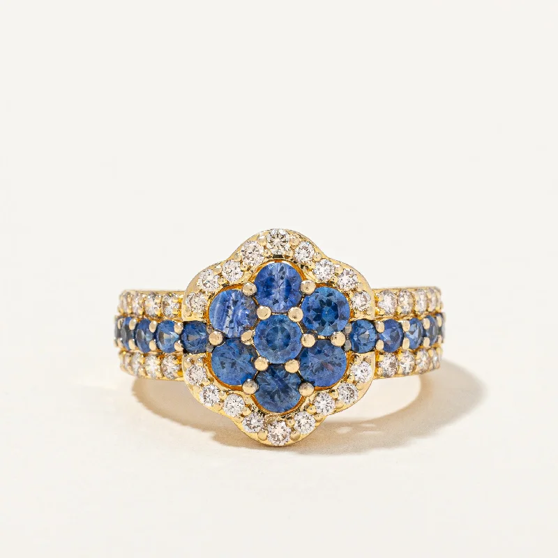 Jewelry Deals That Outshine The Rest Sapphire & Diamond Cocktail Ring | 1.20ctw, 0.60ctw | SZ 7 | Jewelry Deals That Outshine The Rest Sapphire & Diamond Cocktail Ring | 1.20ctw, 0.60ctw | SZ 7 |