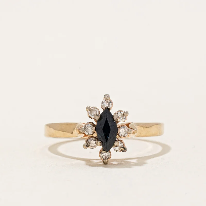 Handmade Pearl Jewelry For Timeless Elegance Sapphire & Diamond Ring | 0.23ct, 0.12ctw | SZ 4.75 | Handmade Pearl Jewelry For Timeless Elegance Sapphire & Diamond Ring | 0.23ct, 0.12ctw | SZ 4.75 |