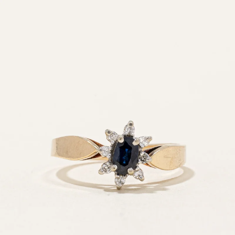 Trendy Minimalist Jewelry For Everyday Wear Sapphire & Diamond Ring | 0.25ct, 0.06ctw | SZ 5.75 | Trendy Minimalist Jewelry For Everyday Wear Sapphire & Diamond Ring | 0.25ct, 0.06ctw | SZ 5.75 |