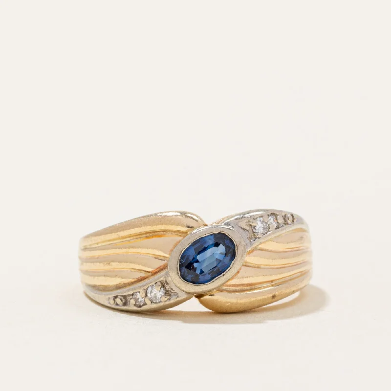 Unmissable Deals On Handmade Jewelry Collections Sapphire & Diamond Waterfall Ring | 0.50ct, 0.06ctw | SZ 7.75 | Unmissable Deals On Handmade Jewelry Collections Sapphire & Diamond Waterfall Ring | 0.50ct, 0.06ctw | SZ 7.75 |