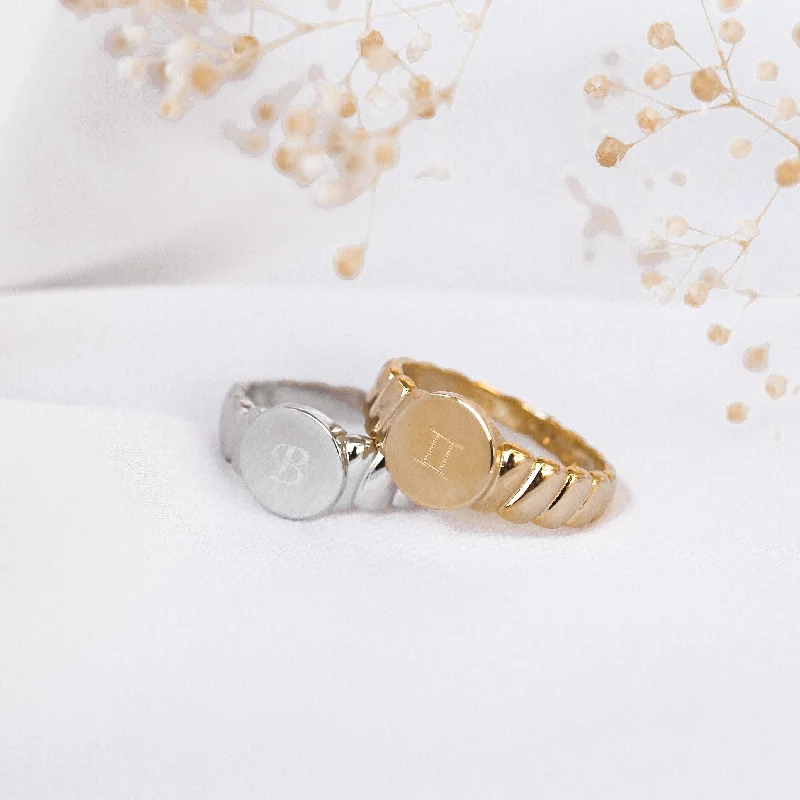 Premium Diamond Jewelry For Unforgettable Moments SECONDS Clarissa - Sterling Silver Monogram Ring Premium Diamond Jewelry For Unforgettable Moments SECONDS Clarissa - Sterling Silver Monogram Ring