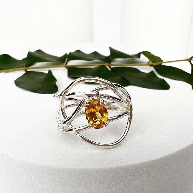 Timeless Beauty, Unbeatable Deals – Jewelry Sale On Silver Citrine Wrap Ring