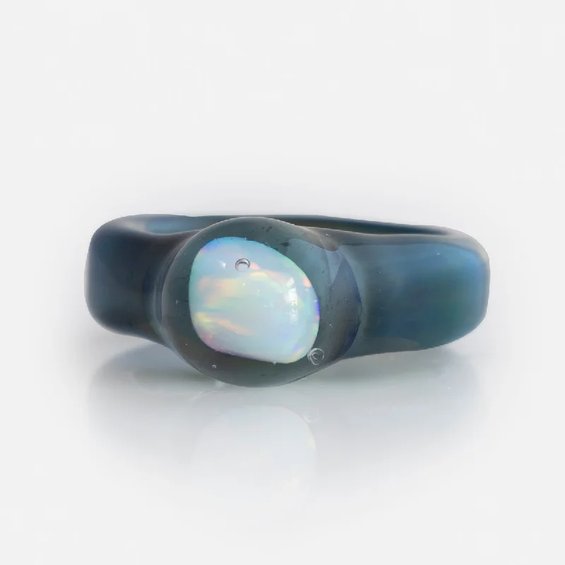 Elegant Jewelry Styles At Budget-Friendly Prices Small Opal Glass Ring