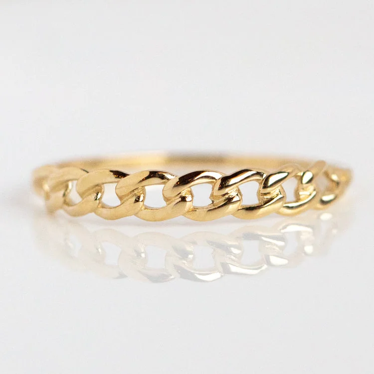 Elegant Designs, Unbeatable Discounts – Shop Jewelry Now Solid Gold Chain Link Ring Elegant Designs, Unbeatable Discounts – Shop Jewelry Now Solid Gold Chain Link Ring