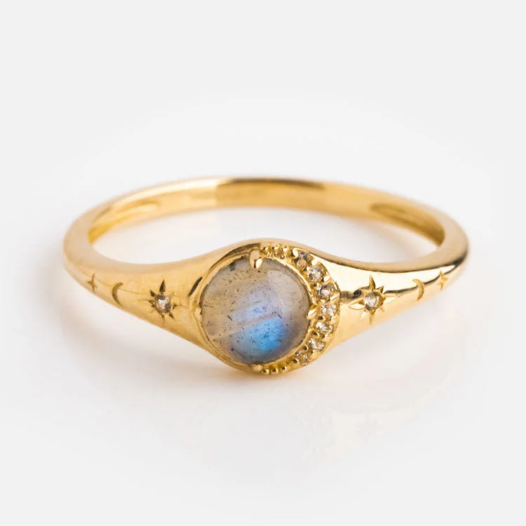 Shop Handcrafted Jewelry At Special Promotional Rates Solid Gold Lunar Labradorite Signet Ring Shop Handcrafted Jewelry At Special Promotional Rates Solid Gold Lunar Labradorite Signet Ring