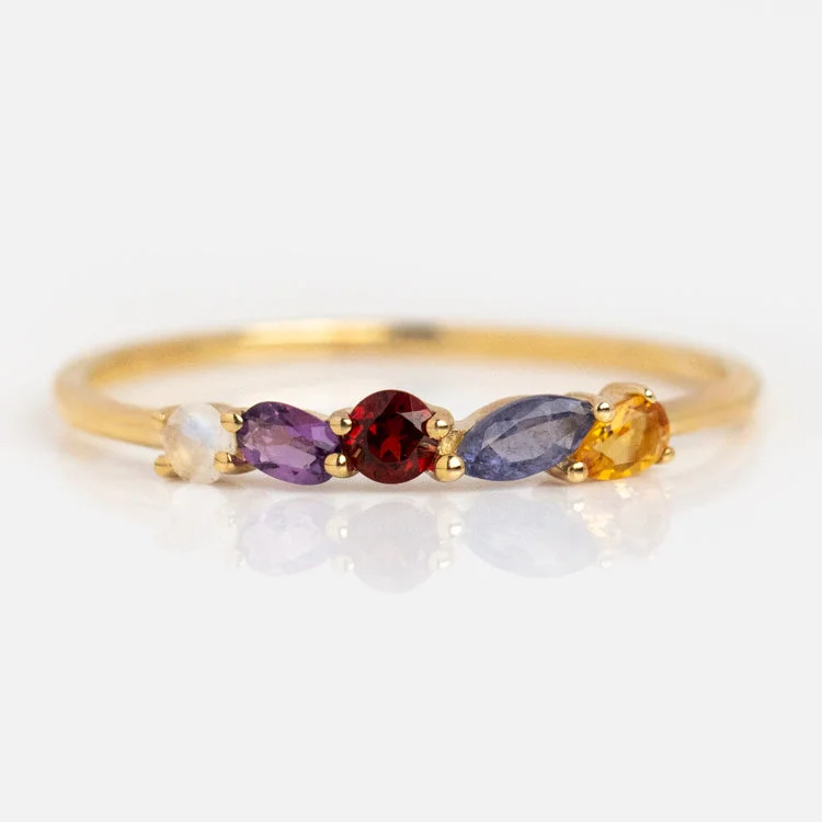 Premium Diamond Jewelry For Unforgettable Moments Solid Gold Magic Acrostic Ring