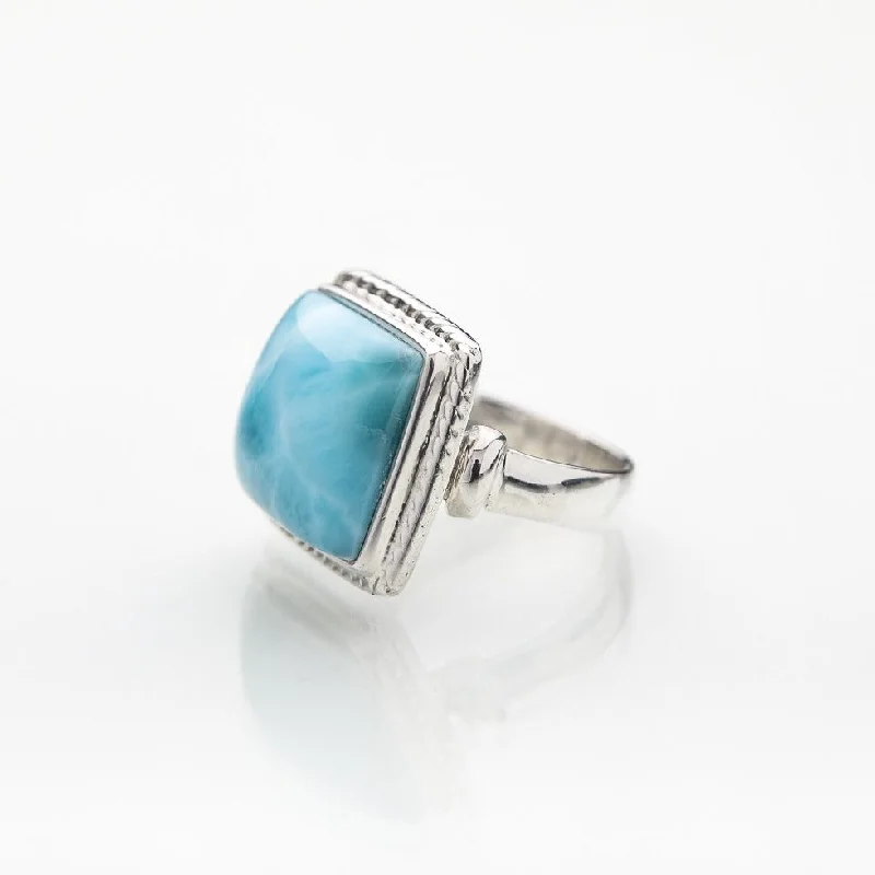 Jewelry Sale Alert – Shop Timeless Elegance Today Square Larimar Ring Leia