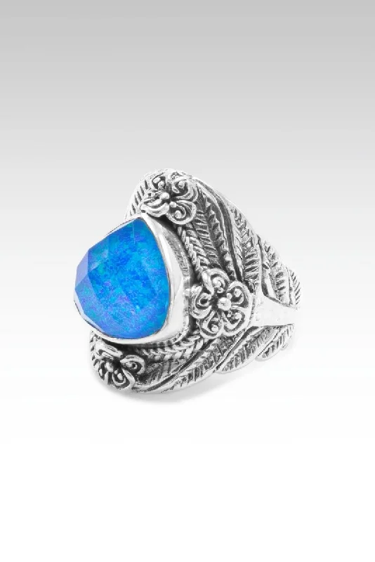 Luxury Jewelry Now At Special Promotional Rates Beauty in Bloom Ring™ in Twilight Simulated Opal & Quartz Doublet Luxury Jewelry Now At Special Promotional Rates Beauty in Bloom Ring™ in Twilight Simulated Opal & Quartz Doublet