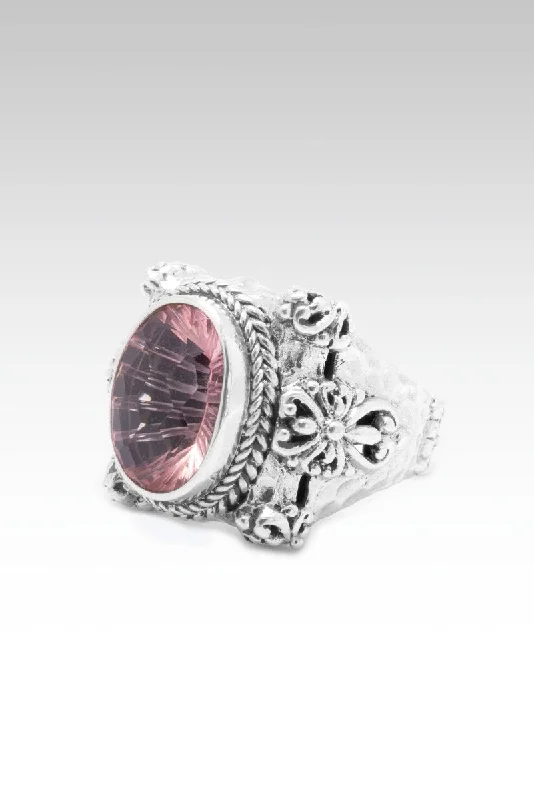 Luxury Handcrafted Jewelry For Elegant Looks Beautiful in Time Ring™ in Pink Cashmere™ Mystic Quartz Luxury Handcrafted Jewelry For Elegant Looks Beautiful in Time Ring™ in Pink Cashmere™ Mystic Quartz