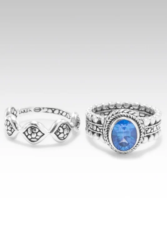 Fine Jewelry, Limited-Time Offers Available Be Humble Ring Set of 2™ in Royal Bali Blue™ Mystic Topaz Fine Jewelry, Limited-Time Offers Available Be Humble Ring Set of 2™ in Royal Bali Blue™ Mystic Topaz