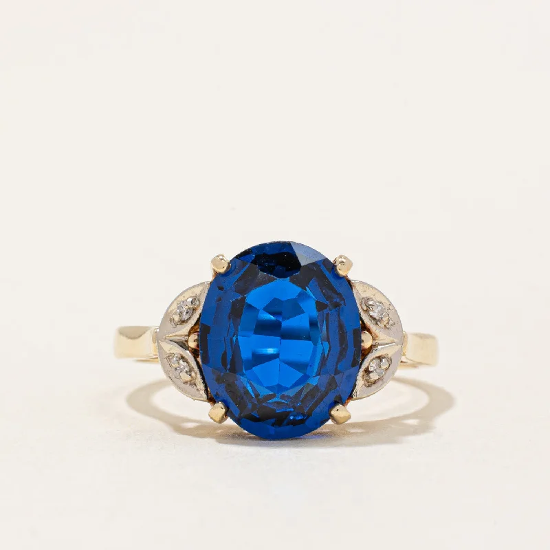 Jewelry Deals That Outshine The Rest Synthetic Blue Spinel & Natural Diamond Ring | 3.40ct, 0.02ctw | SZ 6.25 | Jewelry Deals That Outshine The Rest Synthetic Blue Spinel & Natural Diamond Ring | 3.40ct, 0.02ctw | SZ 6.25 |