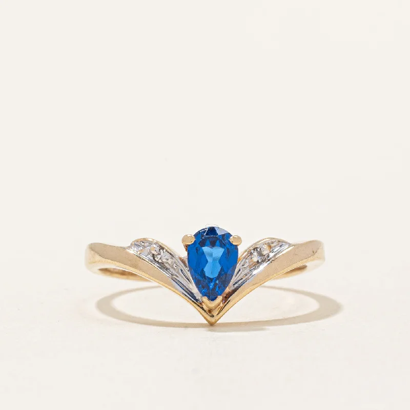 Personalized Jewelry At Special Discount Rates Synthetic Spinel & Natural Diamond Chevron Ring | 0.50ct, 0.01ctw | SZ 5.75 | Personalized Jewelry At Special Discount Rates Synthetic Spinel & Natural Diamond Chevron Ring | 0.50ct, 0.01ctw | SZ 5.75 |