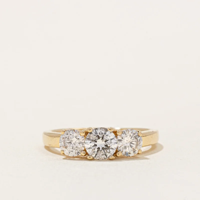 Limited-Stock Jewelry Sale – Shop Before It's Gone Three Stone Diamond Ring | 1.00ctw | SZ 5.25 | Limited-Stock Jewelry Sale – Shop Before It's Gone Three Stone Diamond Ring | 1.00ctw | SZ 5.25 |