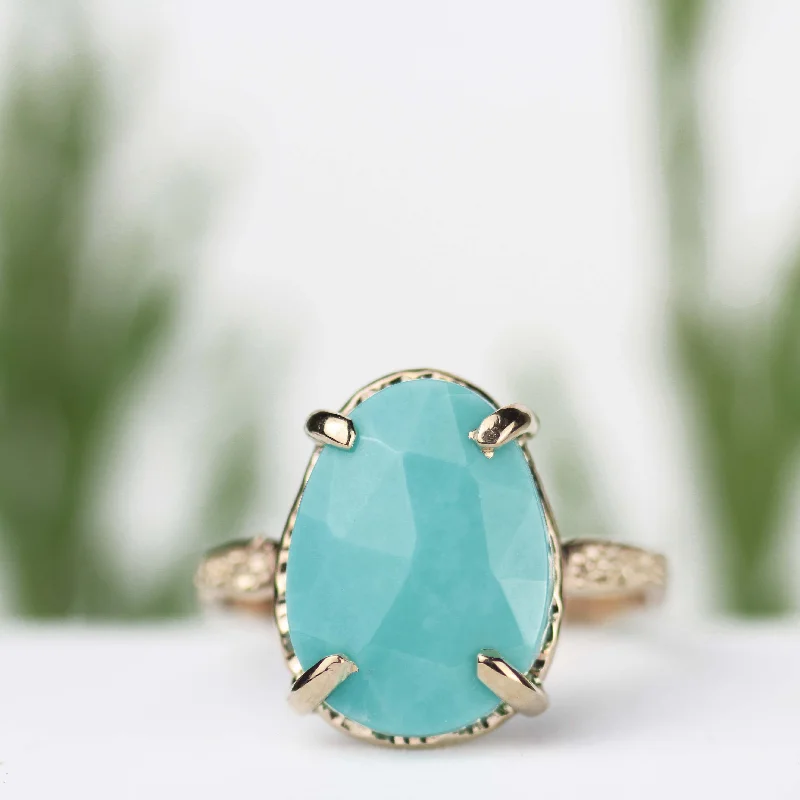 Get The Sparkle You Love At Prices You Adore Turquoise Stardust Ring 14k Yellow Gold Get The Sparkle You Love At Prices You Adore Turquoise Stardust Ring 14k Yellow Gold