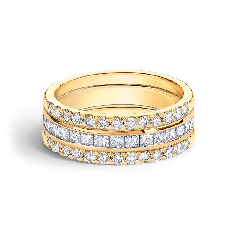 Accessorize For Less – Luxury Jewelry At Affordable Prices White Diamond & Large Pavé Stack