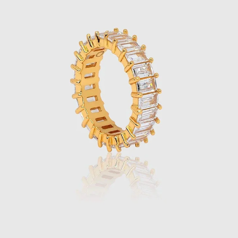 Shop Dazzling Jewelry With Special Promotional Discounts BAGUETTE RING - Gold