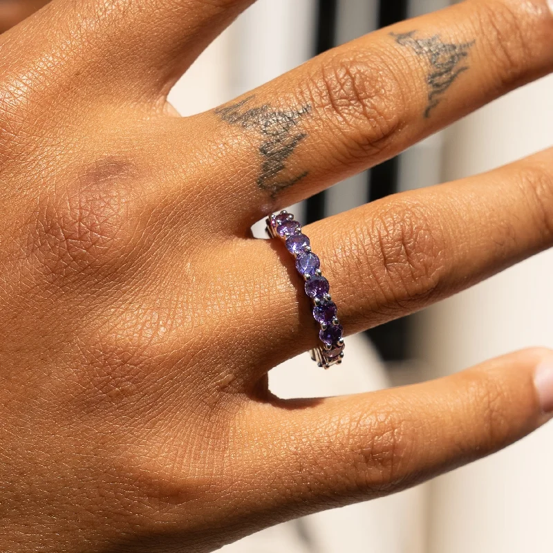 Bold And Beautiful Jewelry Now At Irresistible Prices Single Row Ring - Purple Amethyst