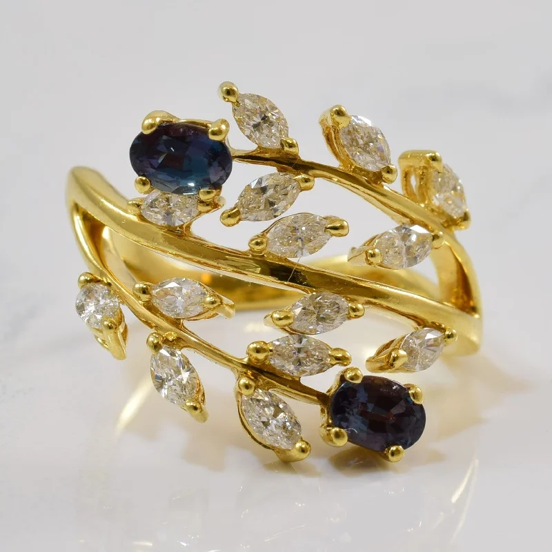 Personalized Jewelry Sale – Unique Pieces At Great Prices 'Mark Henry' Alexandrite & Diamond Cocktail Ring | 0.63ctw, 0.84ctw | SZ 5.5 | Personalized Jewelry Sale – Unique Pieces At Great Prices 'Mark Henry' Alexandrite & Diamond Cocktail Ring | 0.63ctw, 0.84ctw | SZ 5.5 |