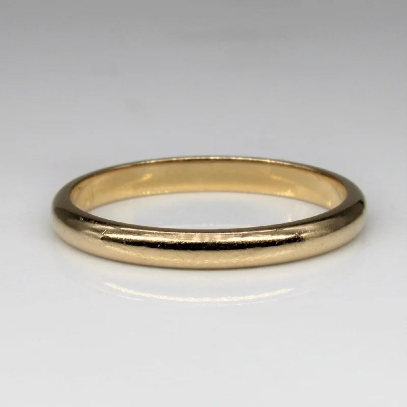 Discounted Jewelry For A Glamorous Look 'Birks' Retro Plain Band | SZ 8 |