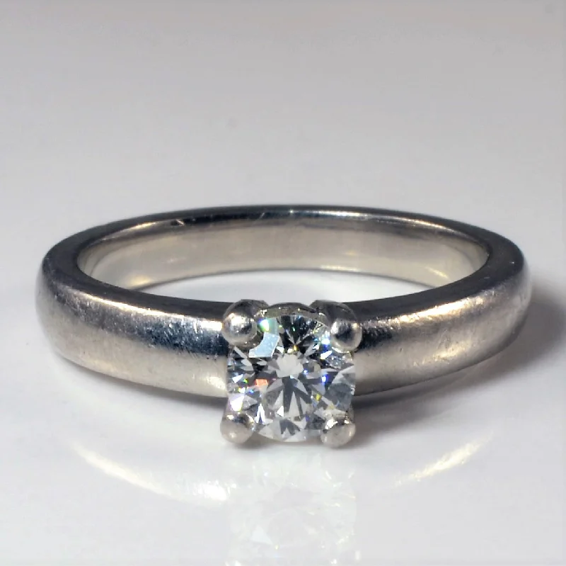 Fashion-Forward Jewelry At Incredible Prices Birks' Platinum Solitaire Engagement Ring | 0.37ct | SZ 5 |