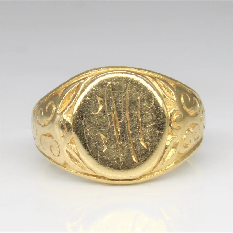 Must-Have Jewelry Pieces At Reduced Prices Birks' Engraved Initial 'M' Signet Ring | SZ 3.75 |