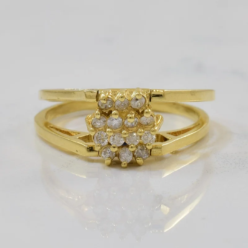 Must-Have Jewelry Pieces At Reduced Prices Diamond & Sapphire Reversible Cocktail Ring | 0.32ctw, 0.50ct | SZ 8 | Must-Have Jewelry Pieces At Reduced Prices Diamond & Sapphire Reversible Cocktail Ring | 0.32ctw, 0.50ct | SZ 8 |