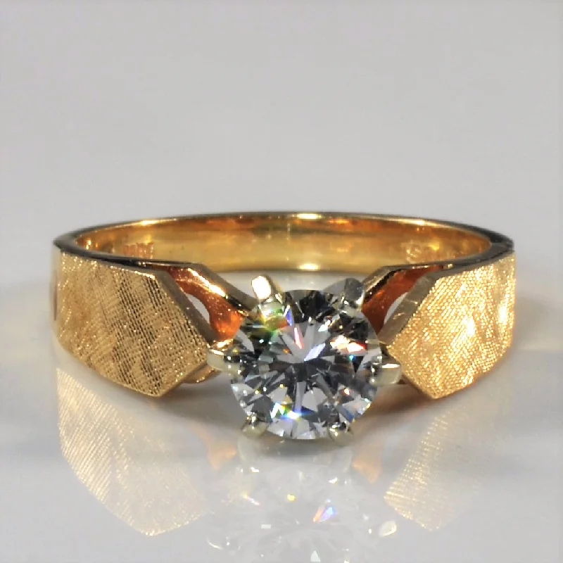 Limited-Time Offer On Elegant Jewelry Pieces Cross Hatch Solitaire Diamond Ring | 0.67ct | SZ 6 | Limited-Time Offer On Elegant Jewelry Pieces Cross Hatch Solitaire Diamond Ring | 0.67ct | SZ 6 |
