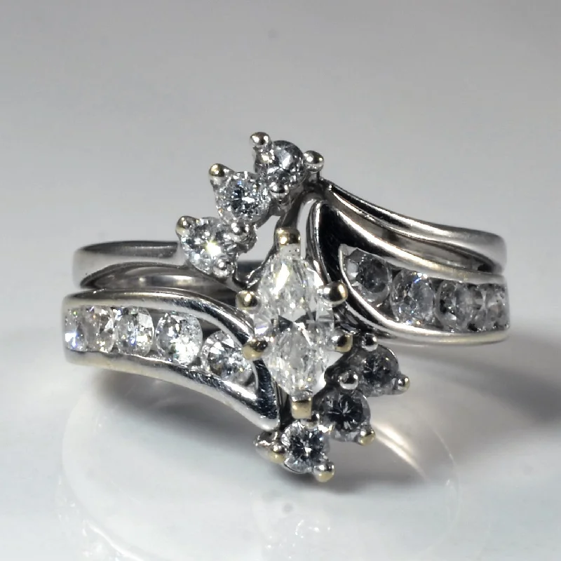 Once-A-Year Jewelry Deals – Shop Before They’Re Gone Marquise Engagement Ring & Jacket Set | 0.99ctw | SZ 6.75 | Once-A-Year Jewelry Deals – Shop Before They’Re Gone Marquise Engagement Ring & Jacket Set | 0.99ctw | SZ 6.75 |