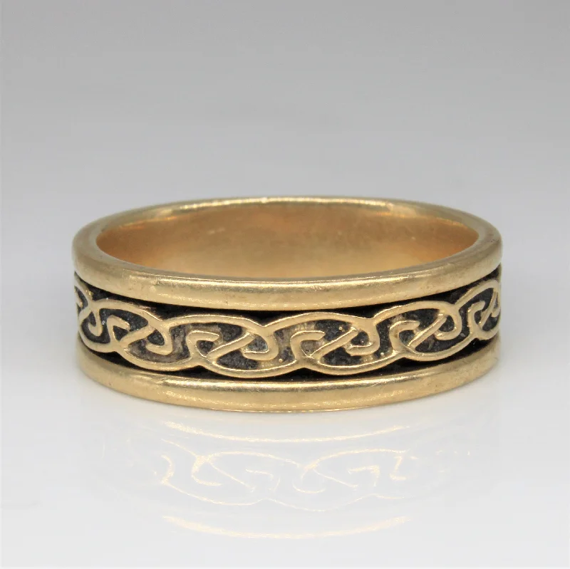 The Biggest Jewelry Sale Of The Year Is Here Yellow Gold Celtic Knot Band | SZ 12 |