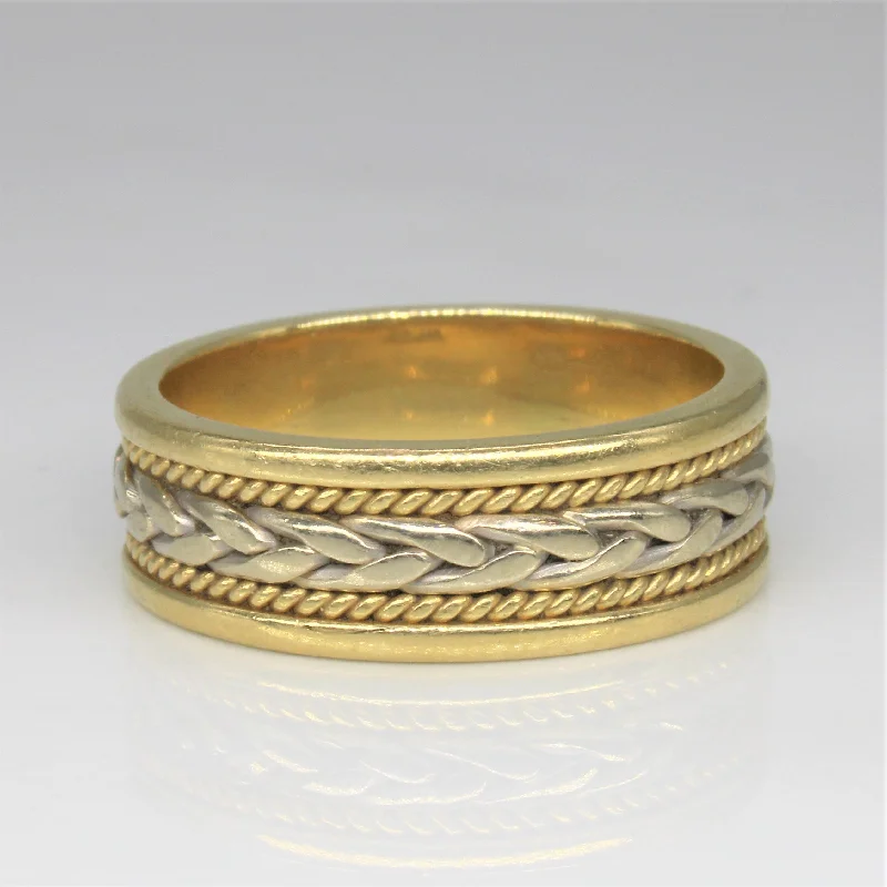 Elegant Jewelry, Affordable Luxury – Shop Now Braided Two Tone Rope Band | SZ 9.75 | Elegant Jewelry, Affordable Luxury – Shop Now Braided Two Tone Rope Band | SZ 9.75 |