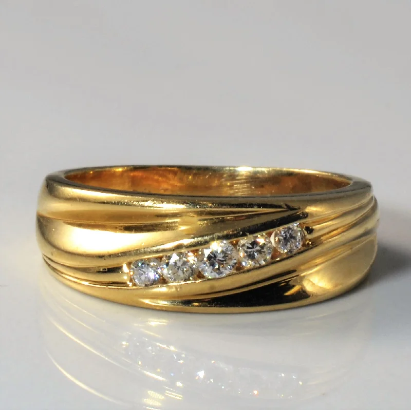 Exclusive Gemstone Jewelry At Special Prices Bypass Diamond Channel Band | 0.20ctw | SZ 8.75 | Exclusive Gemstone Jewelry At Special Prices Bypass Diamond Channel Band | 0.20ctw | SZ 8.75 |