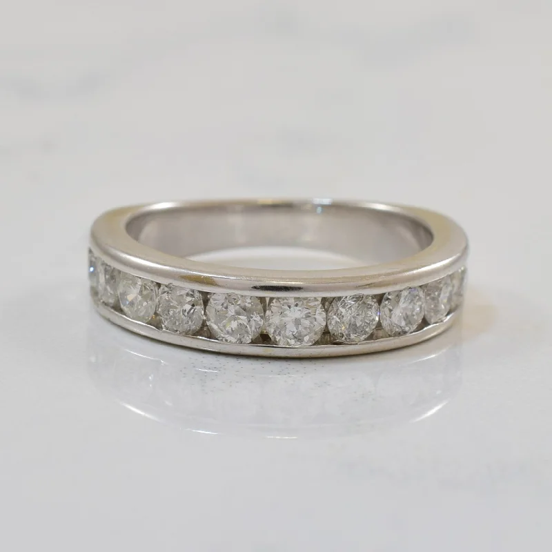 Stunning Jewelry At Even More Stunning Prices Channel Set Diamond Semi Eternity Band | 1.00ctw | SZ 5 | Stunning Jewelry At Even More Stunning Prices Channel Set Diamond Semi Eternity Band | 1.00ctw | SZ 5 |
