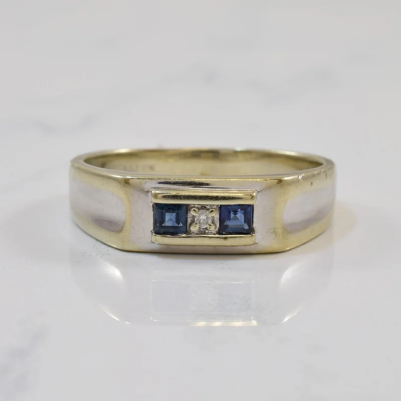 Elegant Jewelry, Exclusive Prices – Shop Now Channel Set Sapphire & Diamond Ring | 0.20ctw, 0.01ct | SZ 9.75 |