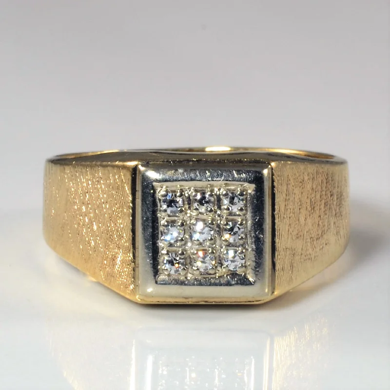 The Perfect Jewelry Piece At The Perfect Price Brushed Cluster Diamond Ring | 0.09ctw | SZ 8.75 | The Perfect Jewelry Piece At The Perfect Price Brushed Cluster Diamond Ring | 0.09ctw | SZ 8.75 |