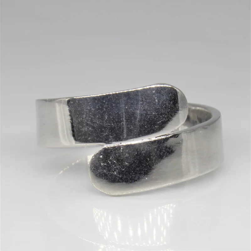 Chic, Trendy, And Affordable Jewelry Sale White Gold Wrap Ring | SZ 10 |