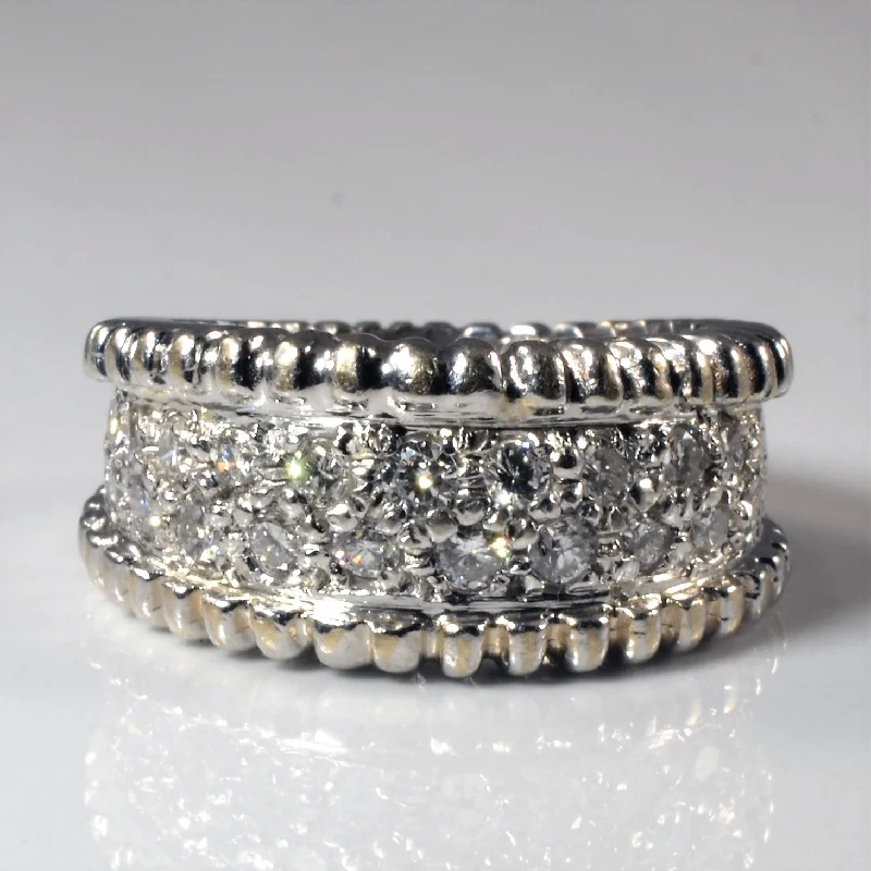 Don't Miss Our Biggest Jewelry Sale Of The Season Rope Edge Diamond Cluster Band | 0.60ctw | SZ 6 |