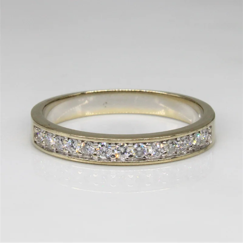 Discounted Jewelry For A Glamorous Look Channel Set Semi Eternity Band | 0.20ctw | SZ 6.75 | Discounted Jewelry For A Glamorous Look Channel Set Semi Eternity Band | 0.20ctw | SZ 6.75 |
