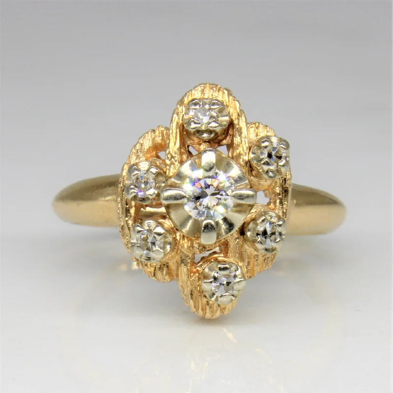 Elegant Jewelry Styles At Budget-Friendly Prices Diamond Illusion Cluster Ring | 0.19ctw | SZ 5.75 |