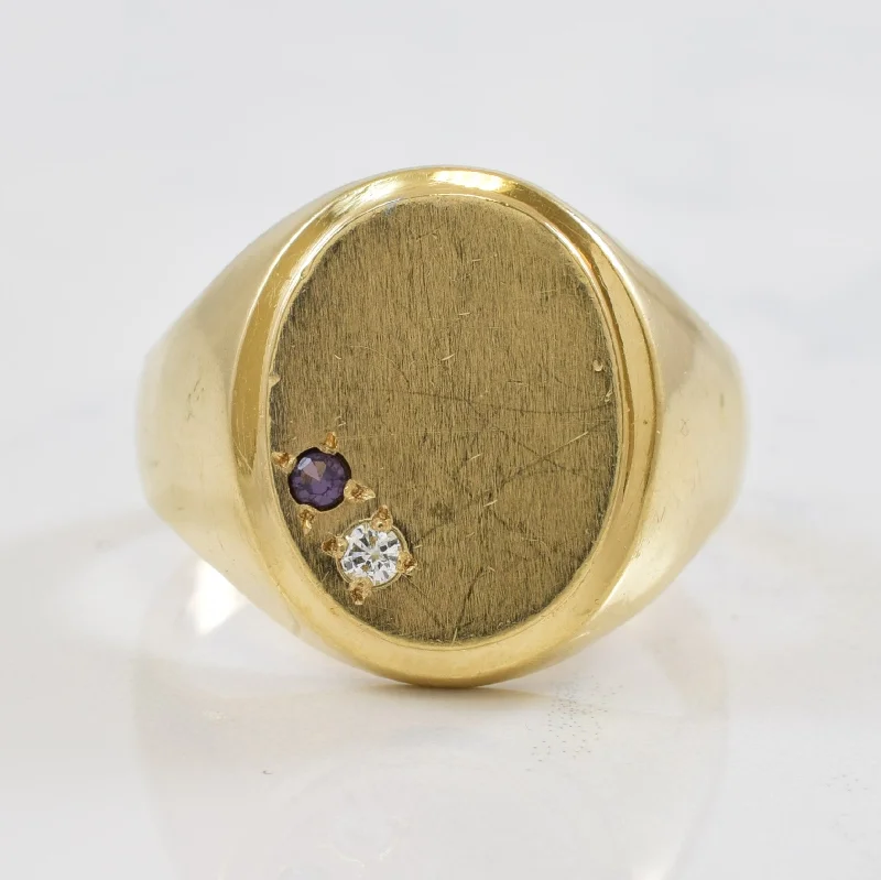 Unmissable Jewelry Clearance – Final Reductions Diamond & Garnet Signet Ring | 0.04ct, 0.03ct | SZ 13 | Unmissable Jewelry Clearance – Final Reductions Diamond & Garnet Signet Ring | 0.04ct, 0.03ct | SZ 13 |