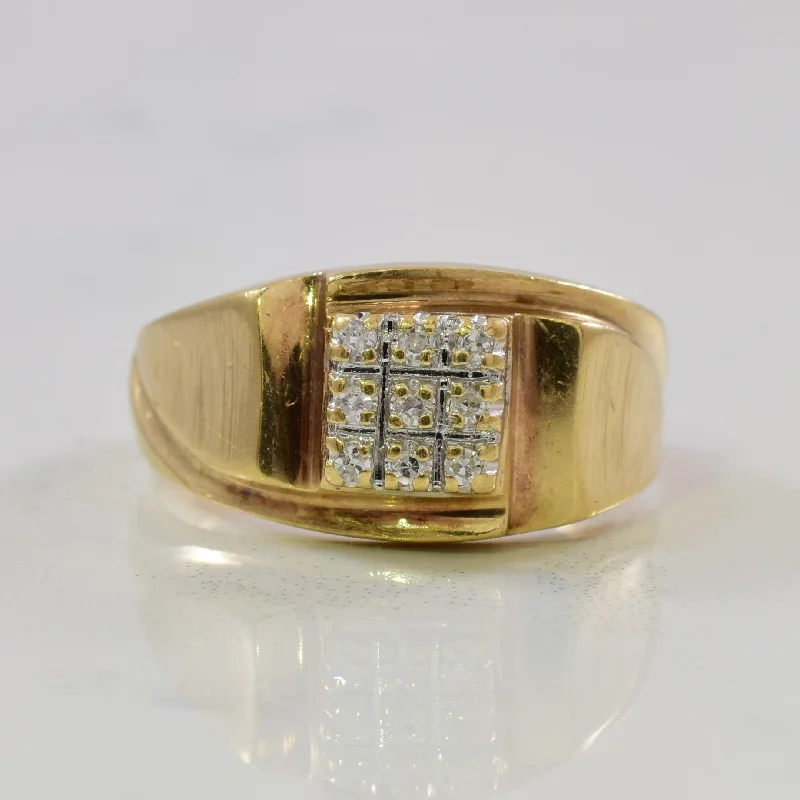 Jewelry Deals That Outshine The Rest Diamond Square Grid Ring | 0.05ctw | SZ 7.5 |