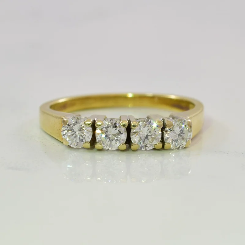 Upgrade Your Jewelry Collection For Less Four Stone Diamond Ring | 0.75ctw | SZ 5.5 |