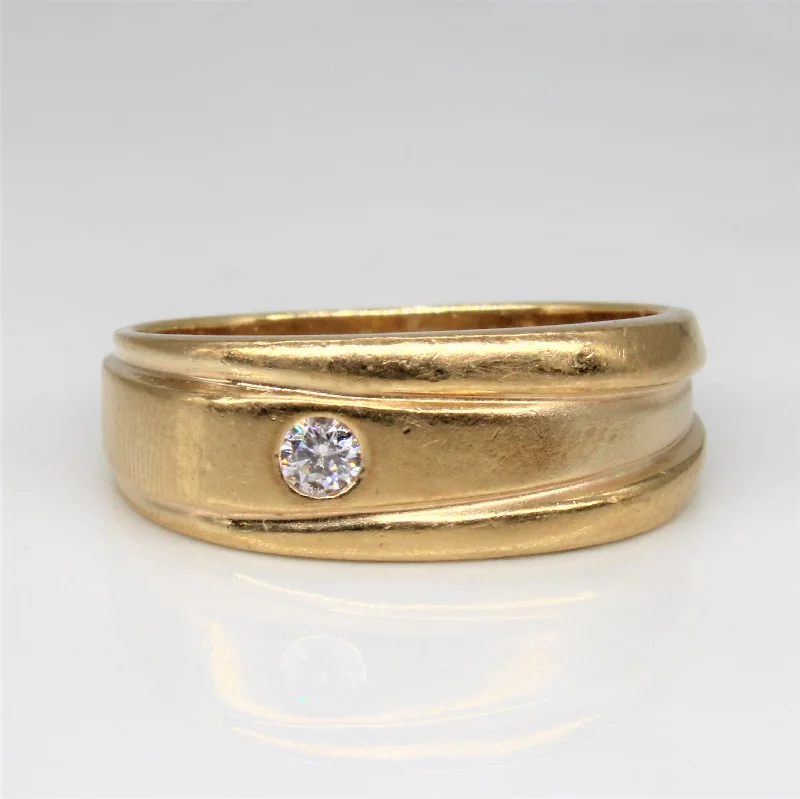 Affordable Luxury Jewelry For Every Occasion Flush Set Diamond Ring | 0.07ct | SZ 8 | Affordable Luxury Jewelry For Every Occasion Flush Set Diamond Ring | 0.07ct | SZ 8 |