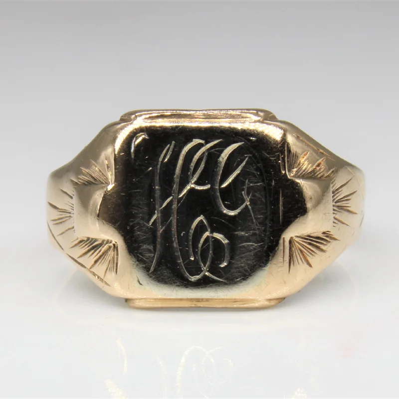 Premium Jewelry Now Available At Special Discounts Engraved Initials 'HG' Signet ring | SZ 8.25 | Premium Jewelry Now Available At Special Discounts Engraved Initials 'HG' Signet ring | SZ 8.25 |