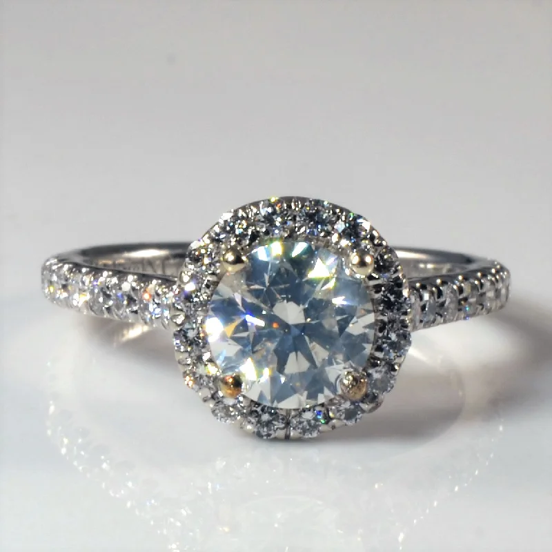 Limited-Stock Jewelry Sale – Once It's Gone, It's Gone Gabriel & Co.' Halo Diamond Carly Engagement Ring | 1.65ctw | SZ 4.5 |