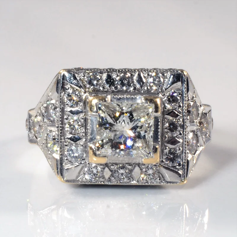 Luxury Jewelry At Unbeatable Discounts Unique Princess Halo Diamond Engagement Ring | 2.58ctw | SZ 6.75 | Luxury Jewelry At Unbeatable Discounts Unique Princess Halo Diamond Engagement Ring | 2.58ctw | SZ 6.75 |