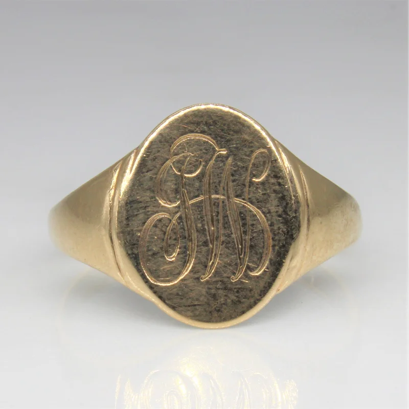 Discounted Luxury Jewelry – Shine Without The Splurge Engraved Initial 'JW' Signet Ring | SZ 10.75 | Discounted Luxury Jewelry – Shine Without The Splurge Engraved Initial 'JW' Signet Ring | SZ 10.75 |