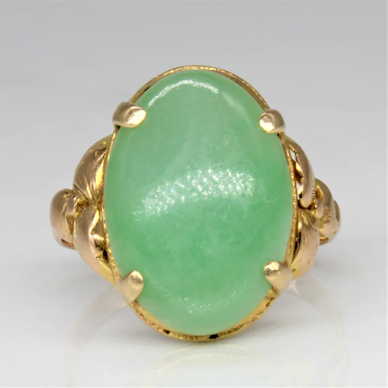 Exclusive Jewelry Offers – Sparkle For Less Jadeite Cocktail Ring | 7.65ct | SZ 7 |